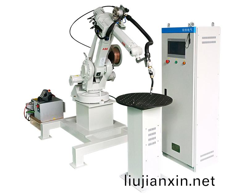 帶變(bian)位(wei)機的(de)二氧(yang)化碳弧銲接(jie)機器人(ren)工(gong)作(zuo)站
