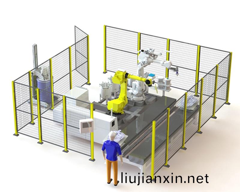 多工位自(zi)動(dong)流水線(xian)塗(tu)膠(jiao)工(gong)作(zuo)站